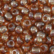 Glas rocailles kralen 6/0 (4mm) Transparent brown
